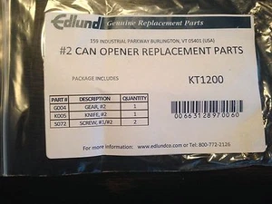 USA SELLER EDLUND #2 CAN OPENER REPLACEMENT PARTS KT 1200 FREE SHIPPING US ONLY - Picture 1 of 2
