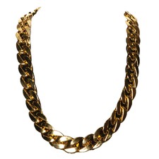 36 Thick Gold Chain Necklace Run DMC Hip Hop Rapper Pimp Rope Old School  Bling