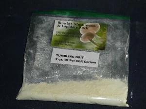 Rock Tumbling Grit - 2 ounces of  POL-CER-(Cerium) oxide  99.5% 2-3um - Picture 1 of 1