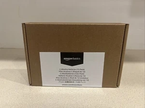 Amazon Basics C Performance Alkaline Batteries 12ct Exp 06/2027 - Picture 1 of 3