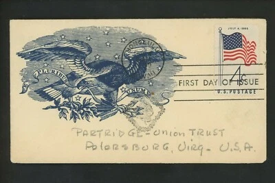 US FDC #1153 Unknown NIM 7/4/1960 Honolulu HI Hawaii Statehood Patriotic - Image 1 of 2