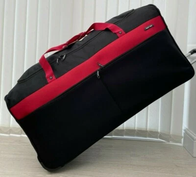 Extra Large XL Wheeled Travel Luggage Trolley Holdall Suitcase Case Bag Wheels - Image 1 of 4