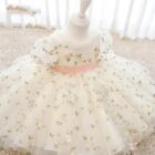 Toddler Girls Baby Dress Floral Princess Party Wedding Tulle Tutu Dress Pageant