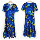 Christopher John Rogers X Target Blue Floral Tiered Maxi Dress 2