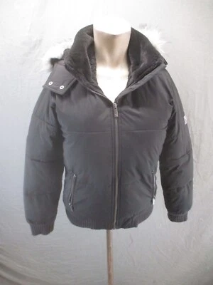 Chaqueta aislante Abercrombie&Fitch talla 13-14 niños negra cremallera completa cuello alto 071 Foto 1 de 4