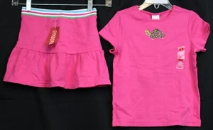 2008 Gymboree Tennis Match Outfit sz 5 NWT Girls Shirt Skort Pink Turtle Pockets - Picture 1 of 8
