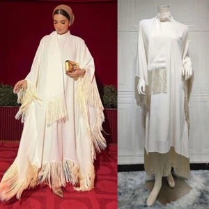 Muslim Women Long Sleeve Maxi Dress Abaya Kaftan Dress Dubai Arab Robe Islamic - Bild 1 von 28