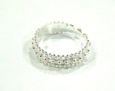 ANELLO A FASCIA FEDE SARDA FILIGRANA ARGENTO RAGAZZA DONNA FIDANZATA 1 FILA - Immagine 1 di 2