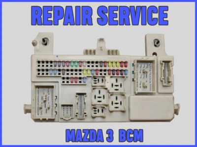 MAZDA 3 2003-2009 BCM CAJA DE FUSIBLES CARROCERÍA MÓDULO DE CONTROL SERVICIO DE REPARACIÓN Foto 1 de 2