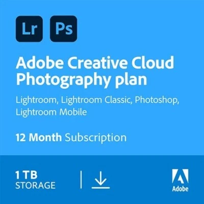 Adobe Creative Cloud Photography plan 1 TB (Windows/Mac) - Immagine 1 di 4