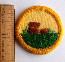 Girl Scout Junior 1980-2001 HIKER BADGE Walking Hiking Exercise Rocks Patch