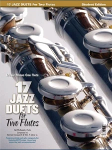17 Jazz Duets for Two Flutes Music Minus One Book and CD NEW 000400117 - Picture 1 of 1