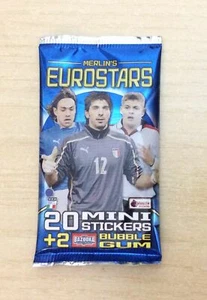 SEALED BAG OF MERLIN'S FIGURINES - EUROSTARS MINI STICKERS - BUFFOON - NEW - Picture 1 of 1