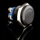 Metal Push Button Waterproof Switch Black Momentary Reset DC 2A 12V-36V Car/Boat