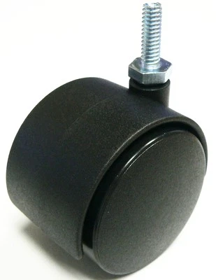 Oajen 2" 50mm caster, metric M8 - 1.25 x 20, 4 pack, 90 lbs rating per caster