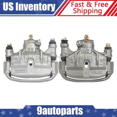 Par de pinzas de freno de disco traseras con soporte para Toyota Previa 1991-1997 Foto 1 de 4