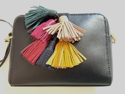 Bolso Bandolera Rebecca Minkoff Sofía Cuero Borla Cremallera Top Cartera $245 Foto 1 de 4