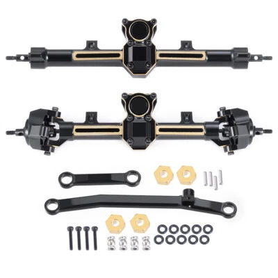Brass Extended Counterweights 1/24 Front / Rear Axle Set for Axial SCX24 Parts - Image 1 of 4