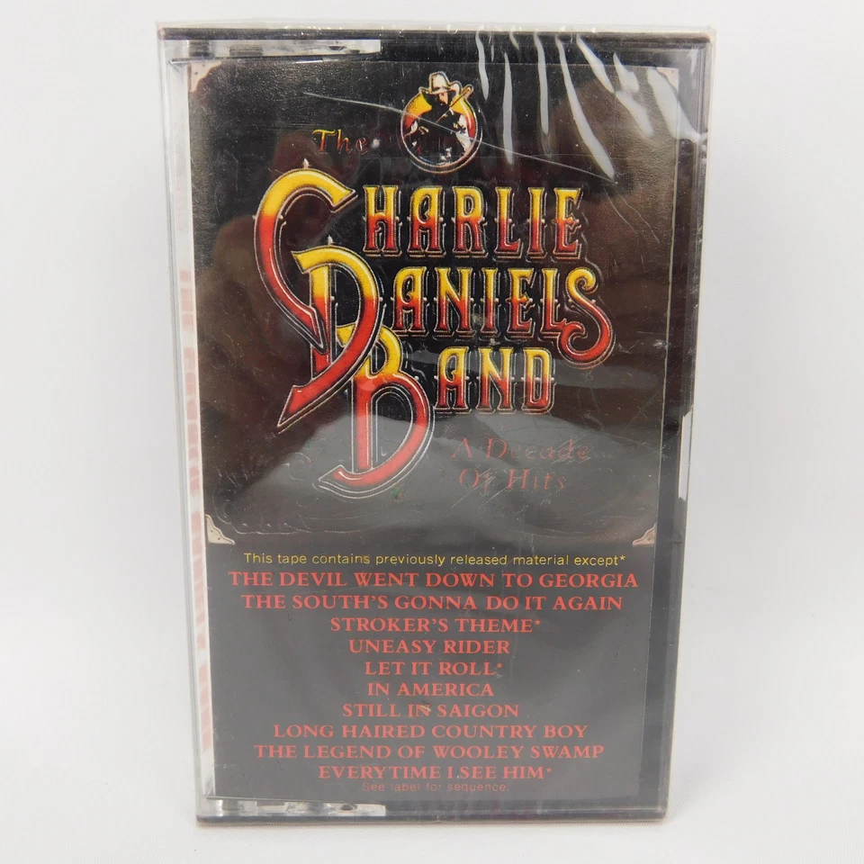 THE CHARLIE DANIELS BAND - A DECADE OF HITS - CASSETTE Tape 1983 Factory Sealed - Image 1 of 4