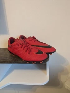 Nike Mens Hypervenom Football Red Boots Soccer Size UK 7 / EUR 41 Sports Shoes - Picture 1 of 13