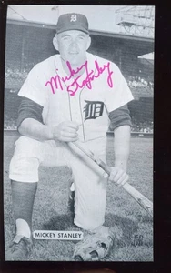 Original Vintage J.D. Postal McCarthy Mickey Stanley Tigres de Detroit autog casi nueva - Imagen 1 de 1