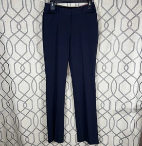 Worthington Curvy Fit Perfect Trouser Womens Sz 2L Navy Straight Stretch NWT - Picture 1 of 7