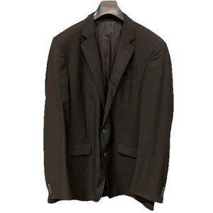 Kenneth Cole New York Dark Brown Two Button Blazer 42L Sport Coat Jacket - Picture 1 of 8