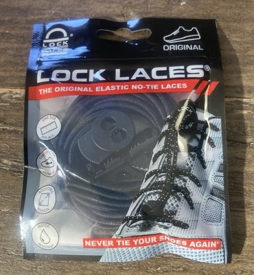 CORDONES Originales Elásticos Sin Cordones Color Negro Talla Única ¡Nuevo! Foto 1 de 3