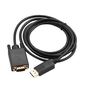 DP to VGA Converter Display Port Male to VGA Male Adapter Cable 1080P 1920x1200 - Picture 1 of 10
