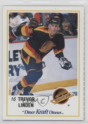 1989-90 Kraft Dinner Food Issue Trevor Linden #42 Rookie RC - Image 1 of 2