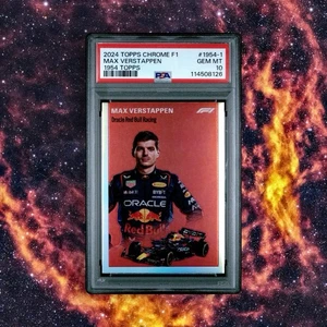 MAX VERSTAPPEN PSA 10 2024 Topps Chrome F1 1954 Pop 3 - Foto 1 di 2