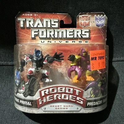 Transformers Robot Heroes  2008 Beast War  OPTIMUS PRIMAL & PREDACON TARANTULAS - Image 1 of 4