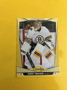 🐶  2024-25 O-Pee-Chee #490 Jeremy Swayman  Yellow Border - Picture 1 of 2