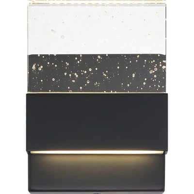 Nuvo Lighting 62/1511 Ellusion Wall Sconce Matte Black - Image 1 of 4