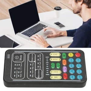 Voice Changer 8 Sound Effects Handheld Mini Sound Card Voice Changer For PC P CB - Afbeelding 1 van 22
