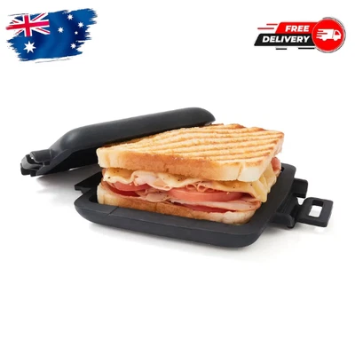 Microwave Toastie Maker Sandwich Toaster Black Toasted Sandwich Maker Green-Anko - image 1 of 4