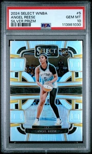 Panini Select 2024 WNBA ANGEL REESE #5 PLATA PRIZM RC PSA 10 - Imagen 1 de 2