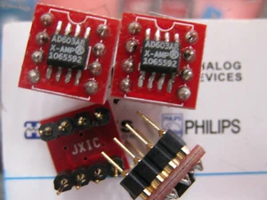 1x AD603AR SOIC to DIP8 adapter,Variable-Gain Amplifier AD603 - Picture 1 of 2