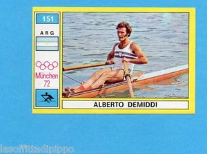 MUNCHEN/MONACO '72-PANINI-Figurina n.151- DEMIDDI - ARGENTINA -CANOTTAGGIO-Rec - Foto 1 di 3