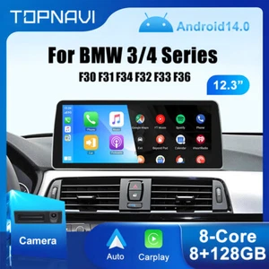 Android 14 Screen Carplay 4G For BMW 3 4 series F30 F34 F32 G20 Car Stereo 12.3" - Picture 1 of 15