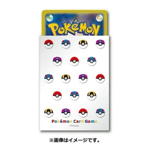 Pokemon Center Japan Official Poke Ball Design Deck Shield Card Sleeve X1 - Picture 1 of 2