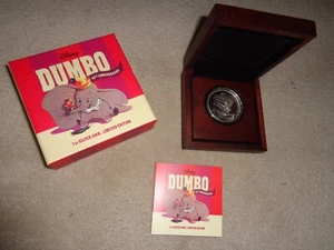 Walt Disney "Dumbo", 75th Anniversary, Niue 2016, Silbermünze 1 oz (Unze) PP - Bild 1 von 7
