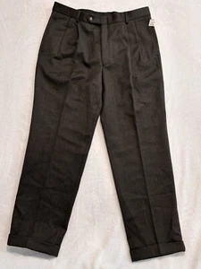 Brooks Brothers 346 100% Wool Dress Pants Mens Size 36, Brown, 7GW2R1253 - Picture 1 of 12