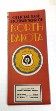 1946 Official Highway Map of North Dakota - Governor Fred Aandahl