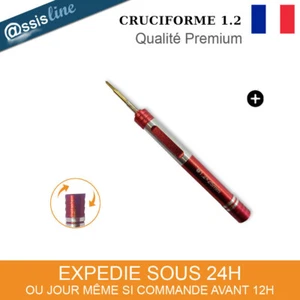 TOURNEVIS AIMANTE CRUCIFORME 1.2 PH000 SMARTPHONE TABLETTE CONSOLE SAMSUNG APPLE - Foto 1 di 1