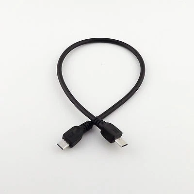 Micro USB 2.0 B Male To Micro 5 Pin Male Data Sync Charge Adapter Cable Cord 1FT - Image 1 of 4