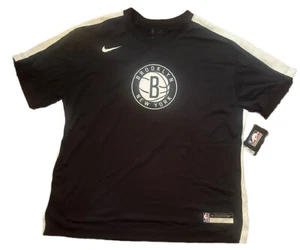 Nike NBA Authentics Brooklyn Nets Shooting Shirt Men's Black Player Issued XL - Picture 1 of 1