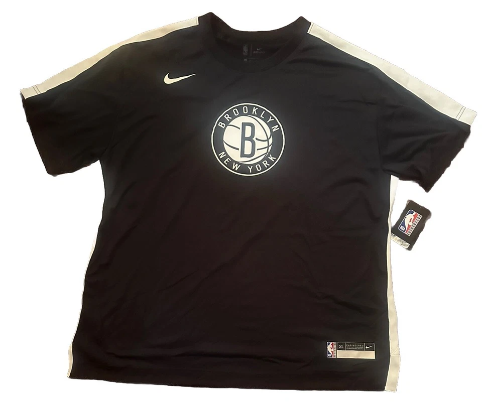 Nike NBA Authentics Brooklyn Nets Shooting Shirt Men's Black Player Issued XL - Image 1 of 1