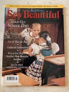 Sew Beautiful Magazine Fall 1995 Smocking Embroidery French Handsewing - Picture 1 of 12