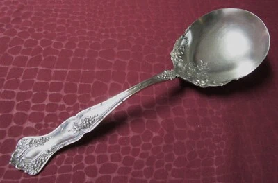 Cuchara grande o bayas de colección 1904 Rogers plateada sin monograma bu Foto 1 de 4